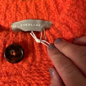 NWT Everlane Lofty-Knit Cardigan - Red Amber